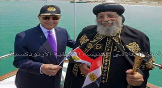 Mamish invites Pope Tawadros II to attend the opening ceremony of New Suez Canal