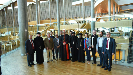 Catholic Cardinal of Austria visits Library of Alexandria