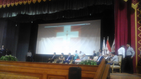 Egyptian unity expressed through a cross embracing a mosque in “This is Egypt”