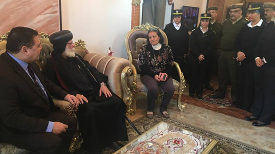 Bishop of Mansoura heads a delegation to visit families of Al-Arish