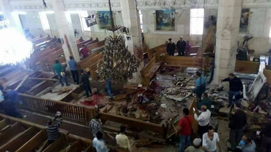Egypt declares public mourn for three days after terrorist attacks on churches