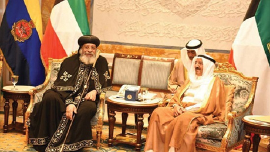 Egypt's Pope Tawadros meets with Kuwaiti emir on official visit