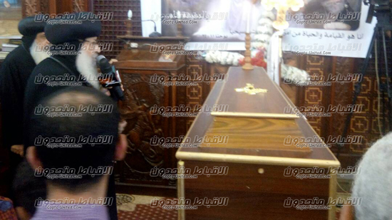 The funeral of martyr Nabil Saber held at St. George Church in Kotsika