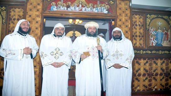 Three monks promoted at St. Mina monastery in Abnoub