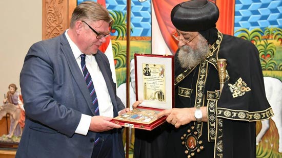 Pope Tawadros receives Finnish Foreign Minister