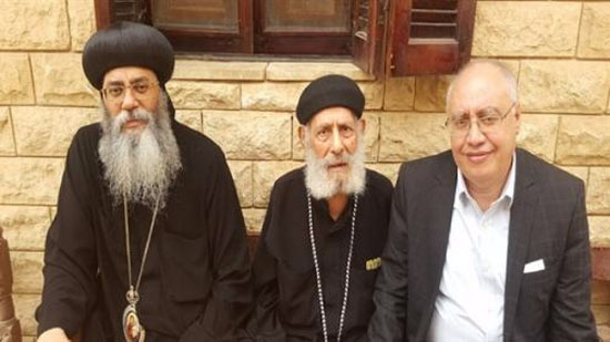 Archbishop of Jerusalem attends the funeral of his father in Abu Tig