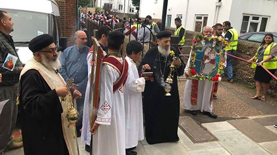 St. Mary church in Brighton celebrate its feast in the streets