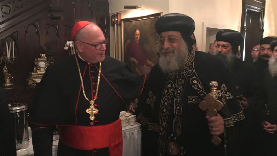 Pope Tawadros visits Catholic Archbishop of New York