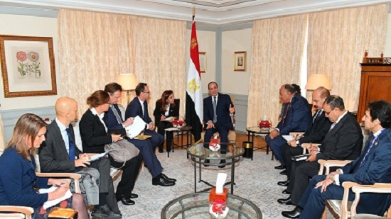 Egypts Sisi discusses cooperation with German ministers of interior, foreign affairs