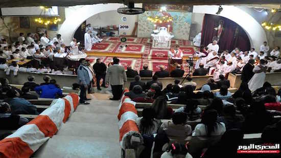 Coptic Catholics attend Christmas Mass at Keyama Church