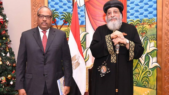 Ambassador of the UAE in Egypt congratulates Pope Tawadros II on Christmas