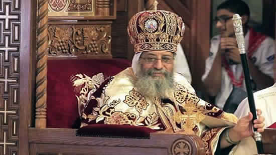 Pope Tawadros delivers his sermon in Ismailia and inaugurates a church