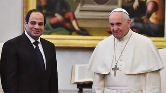 Pope Francis to  President al-Sisi: I pray to you and to all the people of Egypt