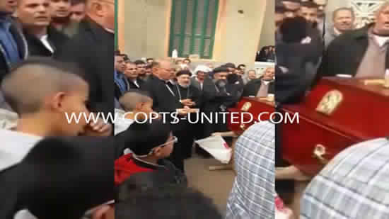 For the third time: Copts hold funeral on the streets after closing their church