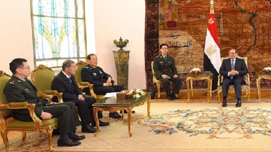 Egypts Sisi discusses economic, military cooperation with Chinese defence minister in Cairo