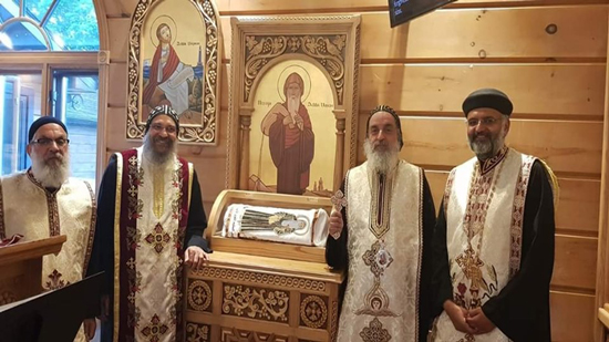 Abba Makar celebrates the feast of St. Moussa in Canada