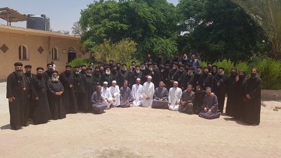 Monks of the Virgin and St. John in Ismailia celebrate recognition of the Holy Synod 
