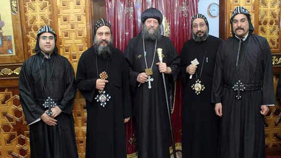 Bishop of Suez participates in the ordination of new monks