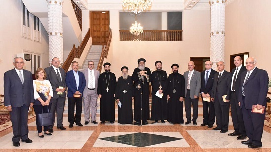 Pope Tawadros receives Council of St. George and St. Anthony Church in Heliopolis