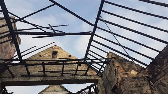 Helwan Diocese: St. George Church was completely destroyed in the fire