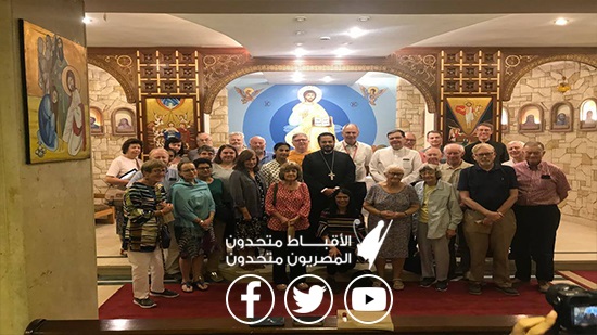 Abba Bakhoum receives a delegation from the British Church 