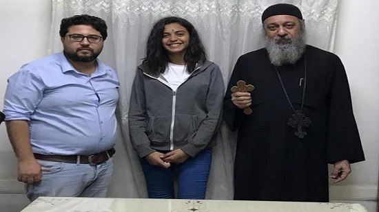 ‫Coptic minor girl Liza Romany returns home‬