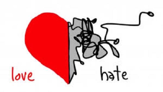 A Love vs. hatred
