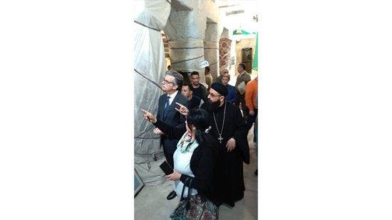 British Ambassador visits the antiquities of the Holy Family in Minya 