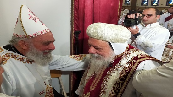 The departure of Priest of St. Mark Coptic Church in Frankfort