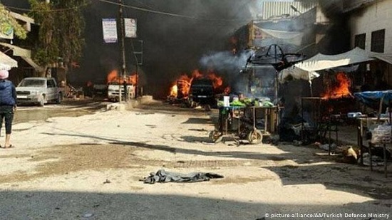Syria fuel truck blast kills dozens in Afrin
