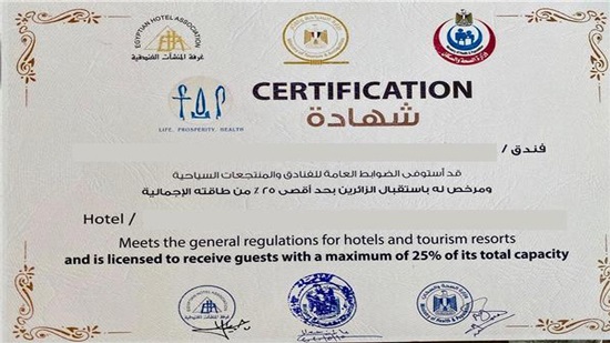 Tourism ministry: 218 hotels receive health safety certificate needed for reoperation