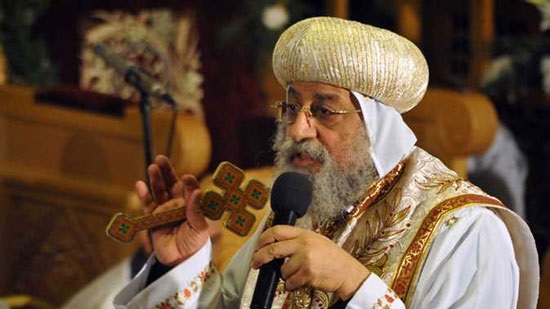 Pope Tawadros celebrates the feast of the Virgin in Wadil Natroun
