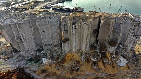 Beirut silos at heart of debate about remembering port blast
