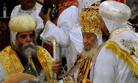 Pope Shenouda's absence dampens spirits at Coptic Easter in Egypt