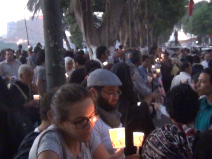 Copts organize candle-light demonstration to demand criminals trial