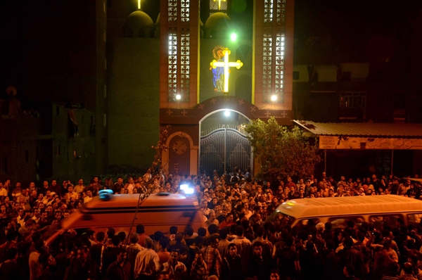 Three killed after gunmen fire on wedding guests outside Egyptian church